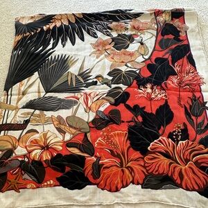 Hermes Flamingo Party Shawl 140